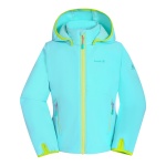 Kamik Softshell Jacket Faye (water-repellent, reflective) azure blue girls